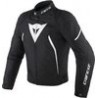 201735190 948 50  AVRO D2 TEX JACKET taglia 50 BLACK/BLACK/WHITE DAINESE