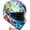 AGV CASCO 210301A0EY 014 005K-3 SV AGV E2205 TOP PLK TAGLIA S  ROSSI MISANO 2014